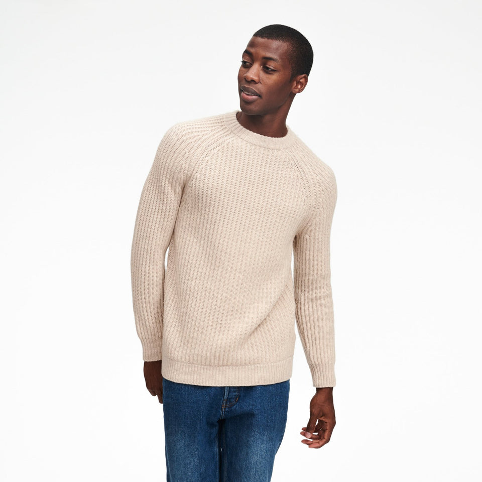 Ribbed Crewneck Sweater