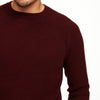Cashmere Waffle Crewneck Sweater