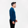 The Essential $75 Cashmere Sweater Mens Peacock Blue