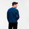 The Essential $75 Cashmere Sweater Mens Peacock Blue