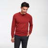The Essential $75 Cashmere Sweater Mens Red Sangria