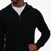 Cashmere Zip Hoodie Black