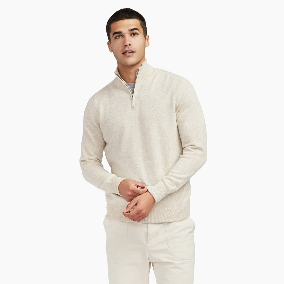 Cashmere Quarter Zip
