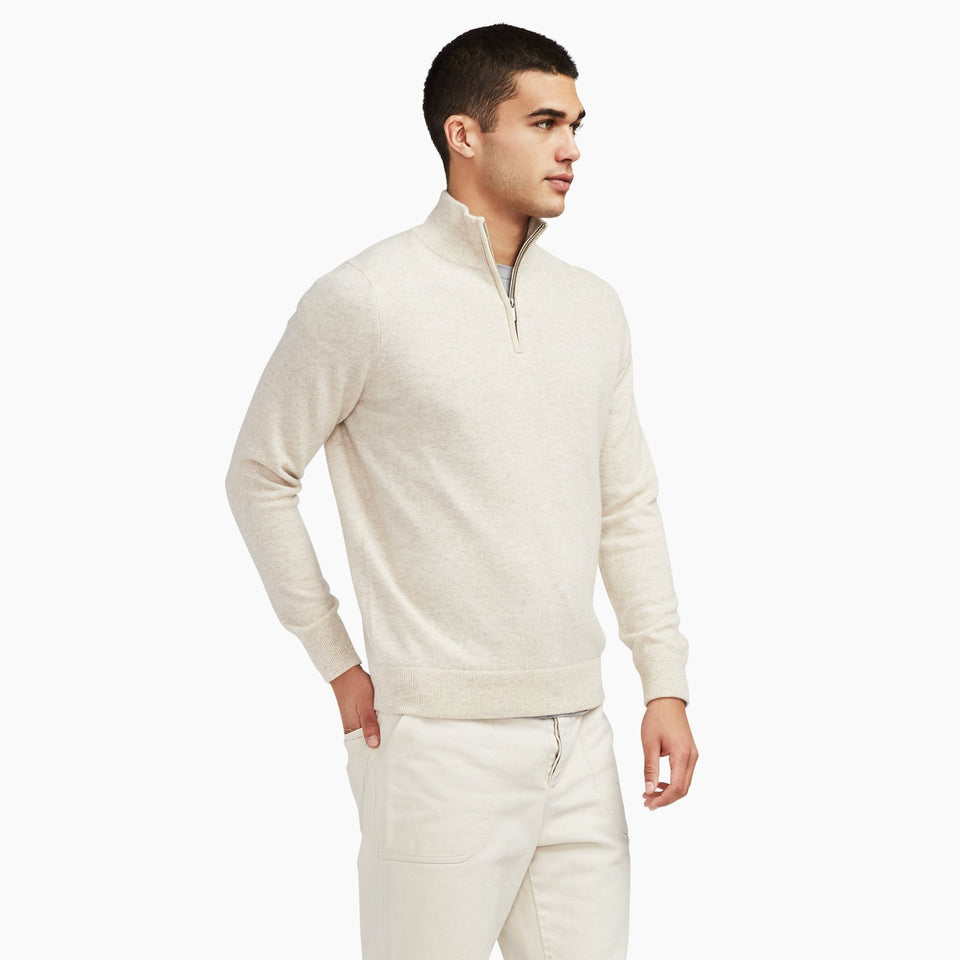 Cashmere Quarter Zip