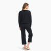 Café Cotton Cashmere Cropped Sweatpant Black