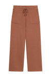 Café Cotton Cashmere Cropped Sweatpant Rust Brown