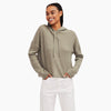 Cashmere Oversized Ribbed Hoodie