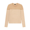 Cashmere Striped Crewneck