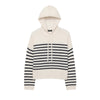 Striped Cashmere Oversized Hoodie