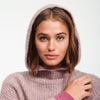 Wool-Blend Drop Shoulder Cowl Neck Hoodie