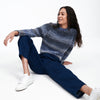 Alpaca-Blend Space Dye Crewneck Sweater