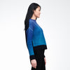 Wool Cashmere Ombre Crewneck Sweater