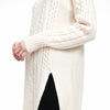Wool Cashmere Cable Knit Turtleneck Tunic
