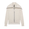 Luxe Cashmere Ribbed Zip Up Jacket