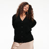 Cashmere Boyfriend Cardigan Black