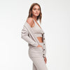 Cashmere Boyfriend Cardigan Pale Gray