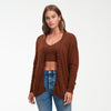 Cashmere Boyfriend Cardigan Walnut Brown
