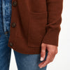Cashmere Boyfriend Cardigan Walnut Brown