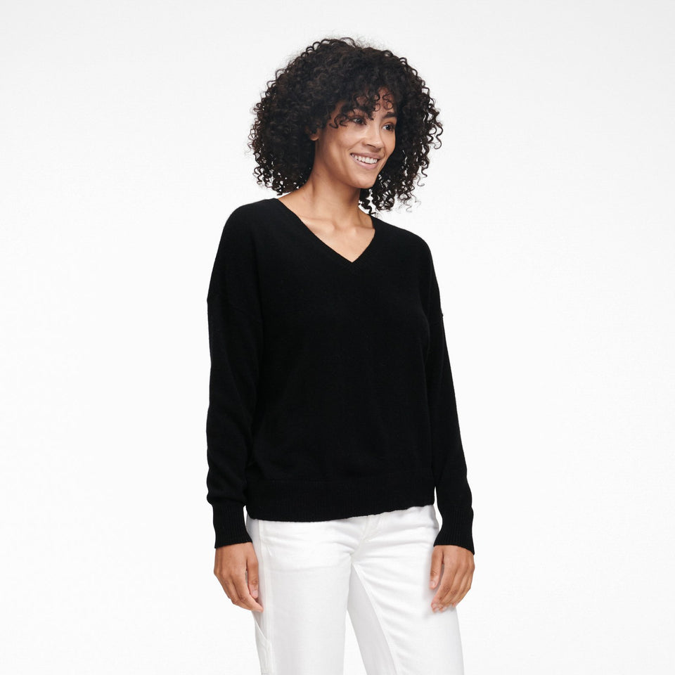 Cashmere Oversized V-Neck Sweater