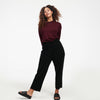 Cashmere Cropped Pant Black