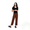 Cashmere Cropped Pant Walnut Brown