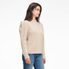 Structured Shoulder Cable Knit Sweater