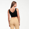 Cashmere Cropped Tank Top Black