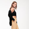 Cashmere Cropped Tank Top Black