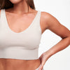 Cashmere Cropped Tank Top Pale Gray