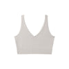 Cashmere Cropped Tank Top Pale Gray