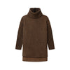 Ribbed Turtleneck High-Low Tunic