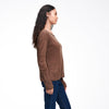 Cashmere Boatneck Sweater Bark Brown