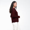 Cashmere Boatneck Sweater Merlot