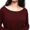 Cashmere Boatneck Sweater Merlot