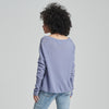 Cashmere Boatneck Sweater Blue Gray