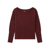 Cashmere Boatneck Sweater Merlot