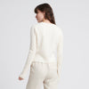 Cashmere Ribbed Cropped Cardigan